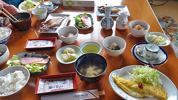 温泉民宿旅館 相模屋の朝食