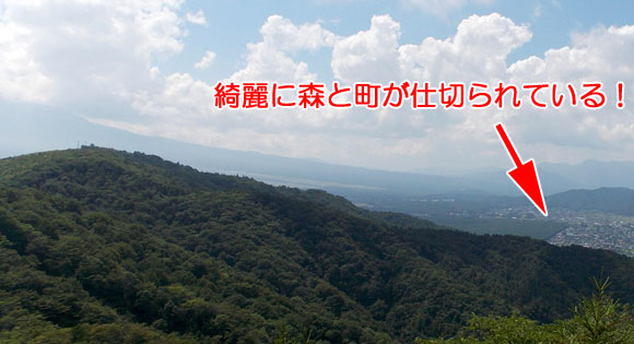 大平山と街並み