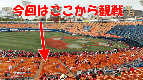 バックネット裏横浜DeNAベイスターズvs広島カープ内野SS指定席-