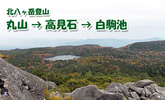 長野県北八ヶ岳・丸山と高見石へ登山