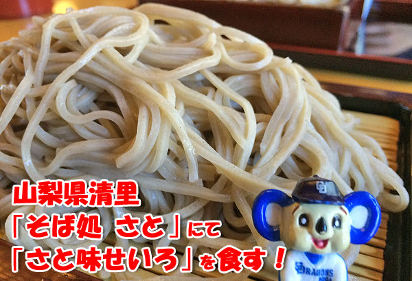 山梨県清里「そば処さと」で２つのそばつゆで食べ比べができる『さと味せいろ』を堪能！