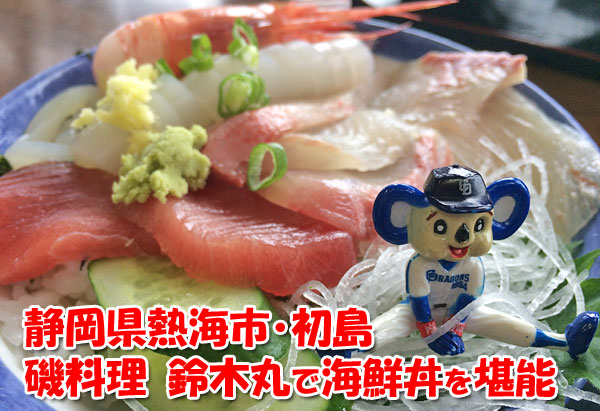 静岡県熱海市「初島」の磯料理・鈴木丸で海鮮丼を堪能