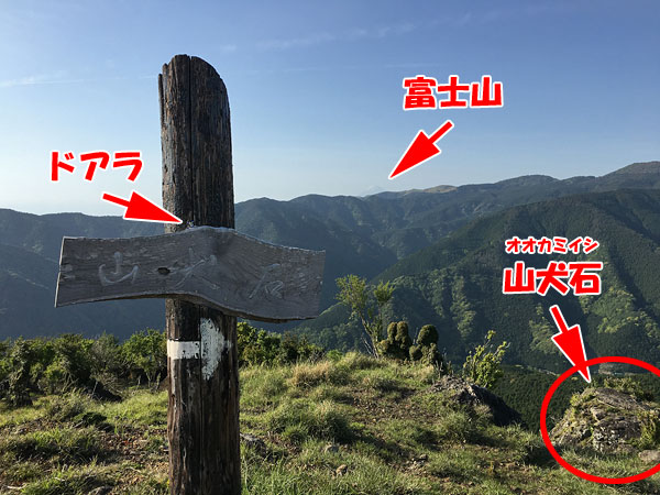 静岡県西伊豆・丹野平山頂「山犬石」