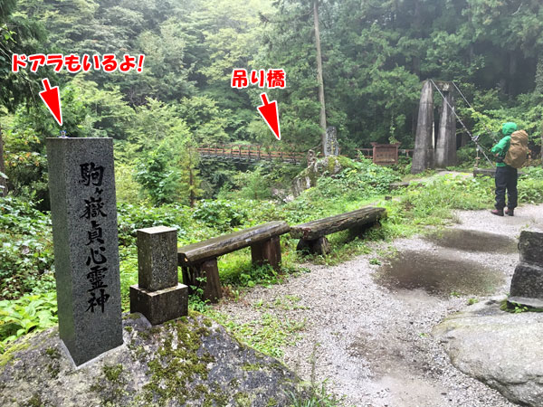 尾白川渓谷・吊り橋