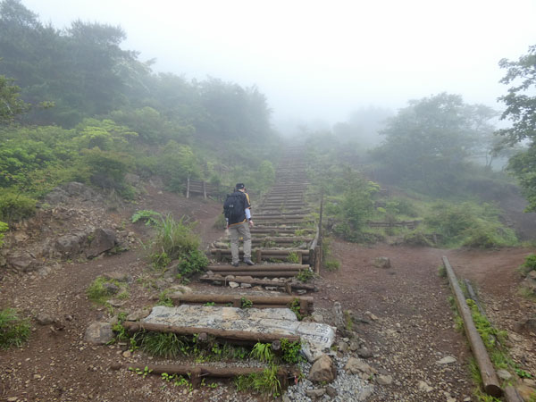 丹沢登山：堀山の家から花立山荘へ向かう