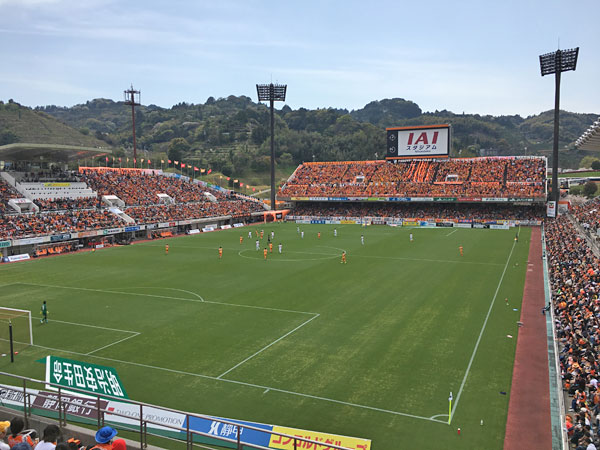 清水エスパルス vs 大宮アルディージャをIAIスタジアム日本平で観戦してきました。