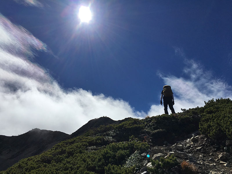 仙丈ケ岳山頂までもう少し