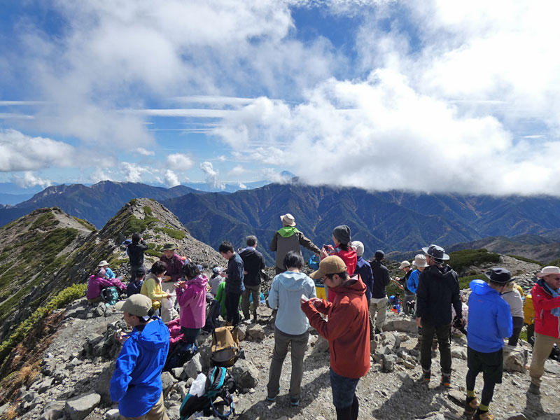 仙丈ケ岳山頂