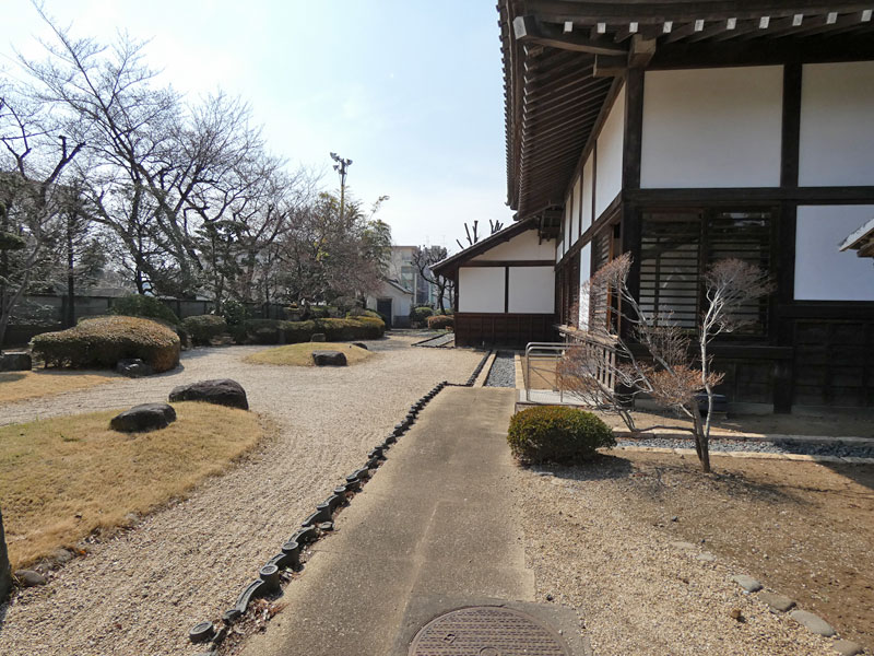 川越城本丸御殿の庭を拝見