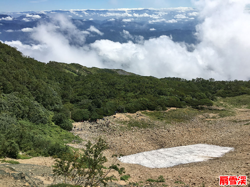 白馬八方尾根・扇雪渓