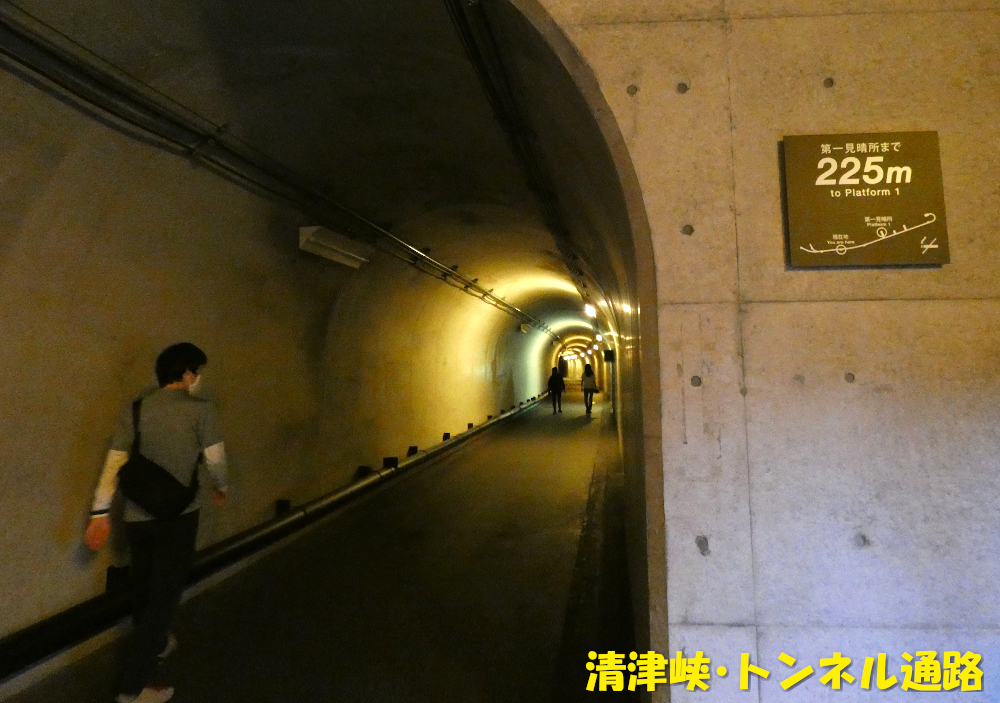 清津峡・トンネル通路