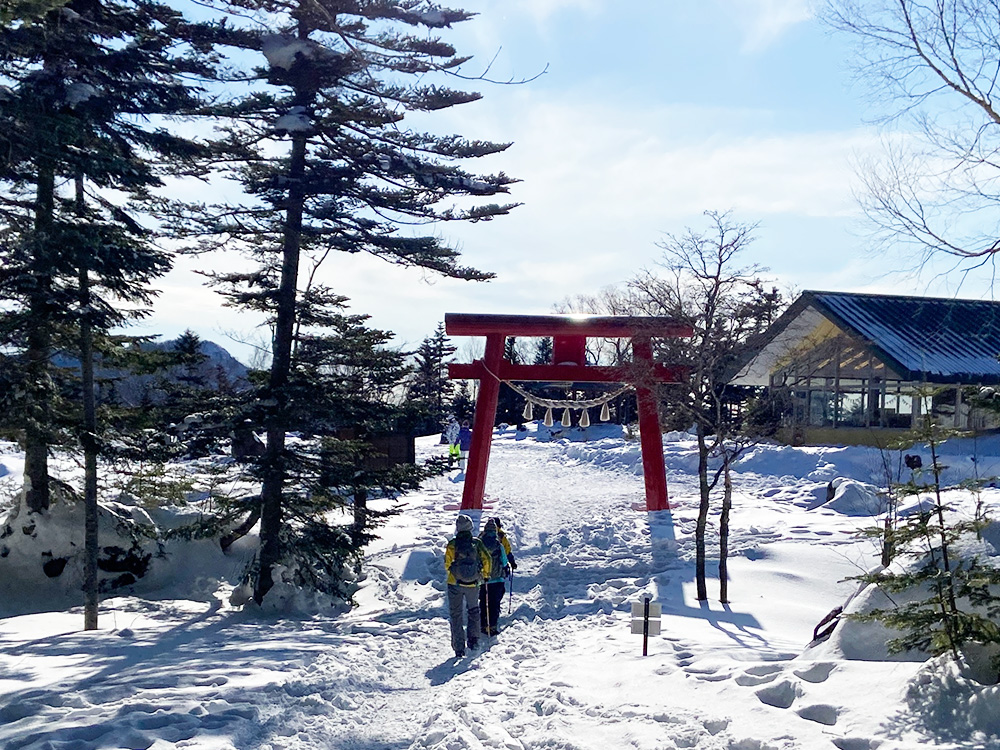 日光白根山へ雪山登山・下山