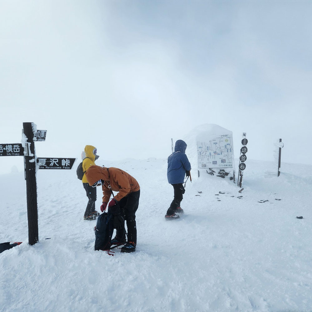 硫黄岳山頂（標高2760m）