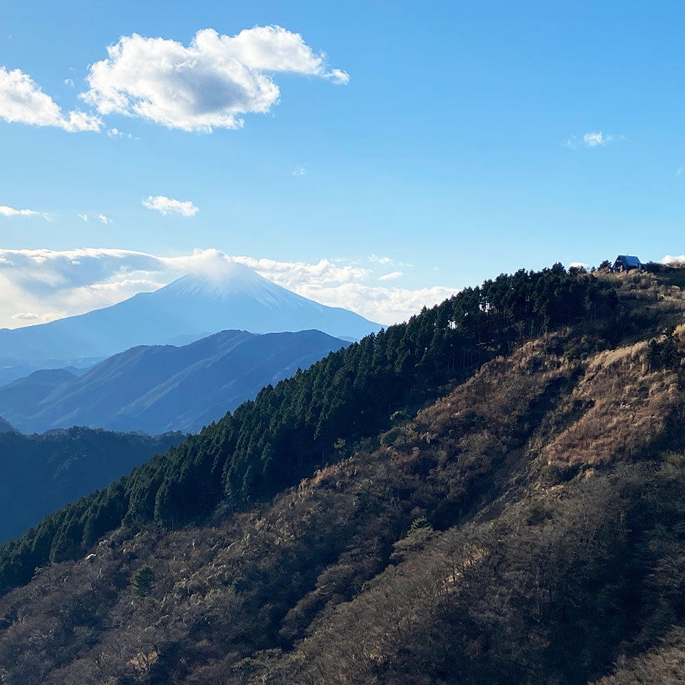 烏尾山荘と富士山！