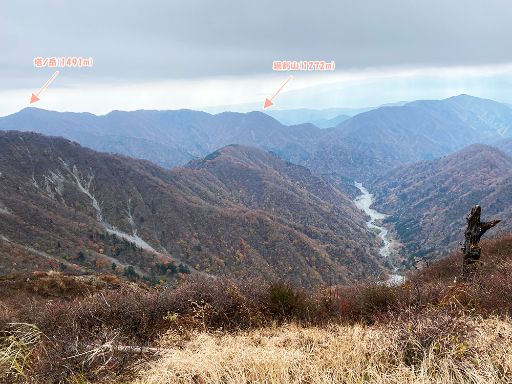 蛭ヶ岳から塔ノ岳と鍋割山を眺望!