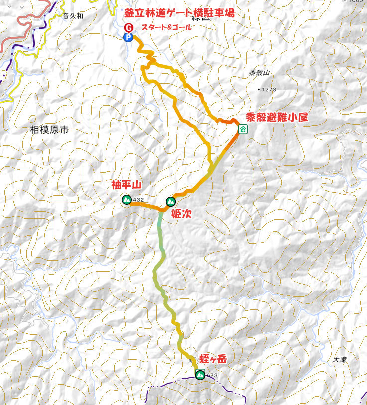 青根⇔蛭ヶ岳・ルート詳細