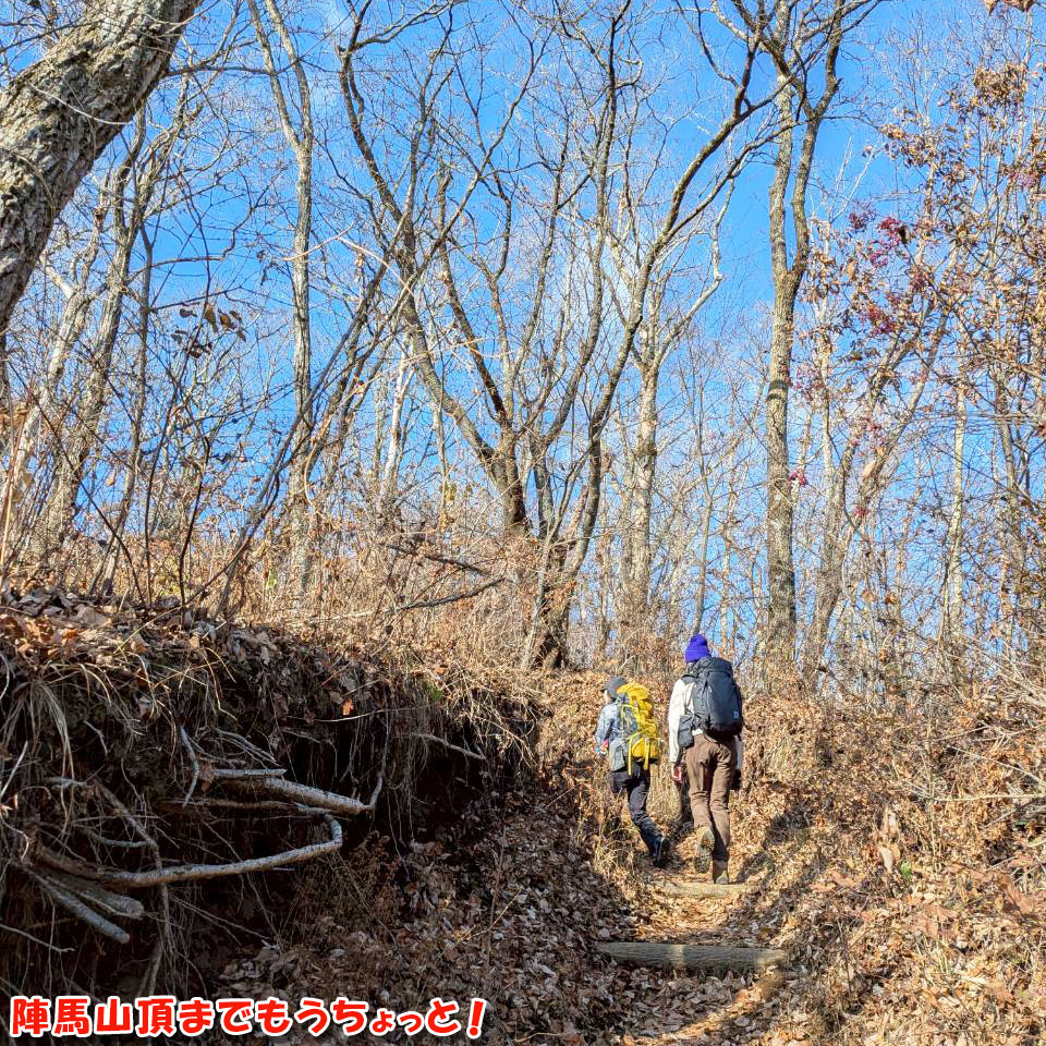 陣馬山頂までもうちょっと！