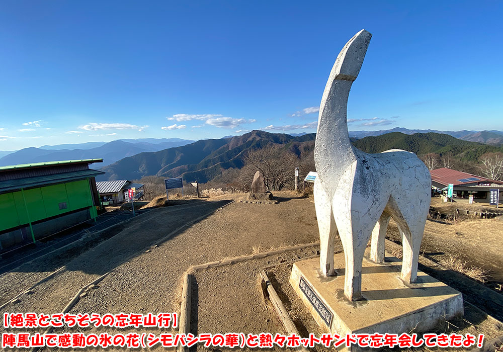 【絶景とごちそうの忘年山行】陣馬山で感動の氷の花（シモバシラの華）と熱々ホットサンドで忘年会してきたよ！