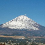 乙女峠・ふじみ茶屋の前かの望む富士山