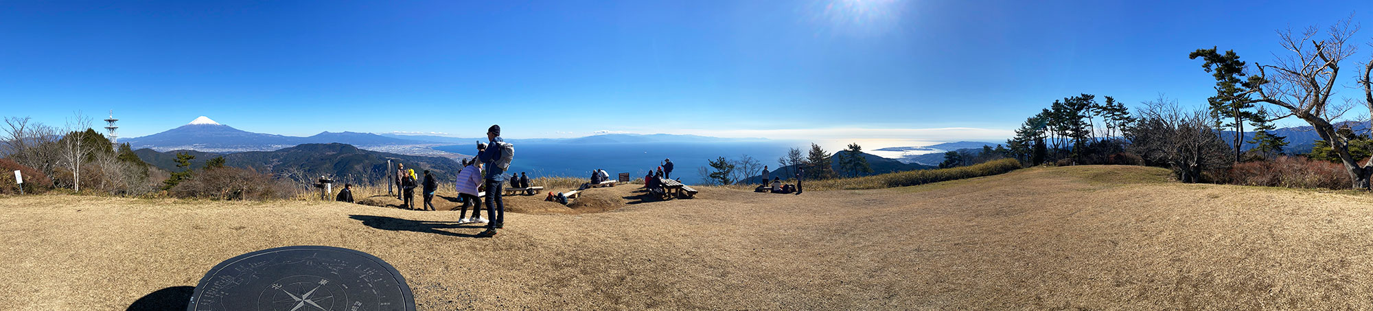 浜石岳山頂からの大パノラマ