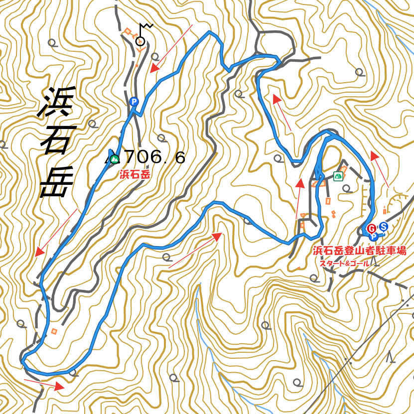 浜石岳・周回ルート詳細